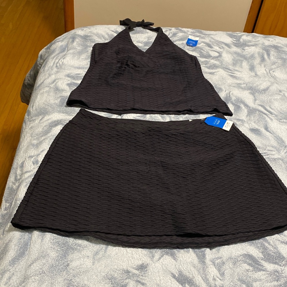 Brand New with tags black bathing suit